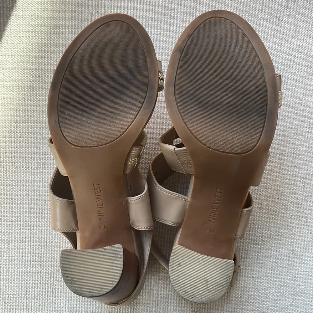 Nine West Strappy Heeled Sandals - Picture 8 of 9